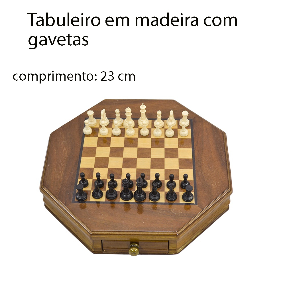 Jogo De Xadrez Com Peças E Tabuleiro Em Madeira Profissional em Promoção na  Americanas