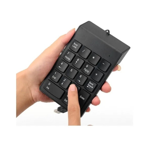 Teclado Numérico Com Fio Usb 1 25 Metros 18 Teclas Pequeno