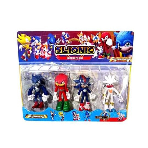 Kit 4 Bonecos Sonic 12 cm E Sua Turma do Sonic. em Promoção na Americanas