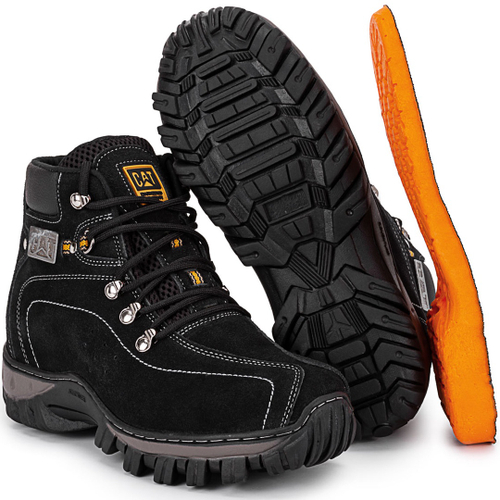 Bota Caterpillar Masculina de Couro Adventure Cat 22 Nude Tenis Sapato  Coturno Botas Botina Botinha Masculino