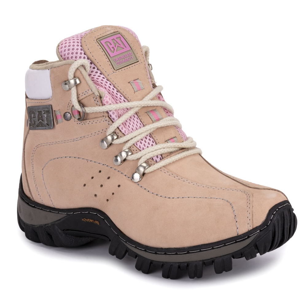 Bota Caterpillar Feminina Couro legítimo Lançamento confortável + palmilha  em gel e meia de brinde em Promoção na Americanas