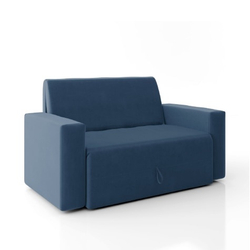 Sofá-Cama 2 Lugares Pratik 5000 Mamflex Azul Suede Azul é boa?