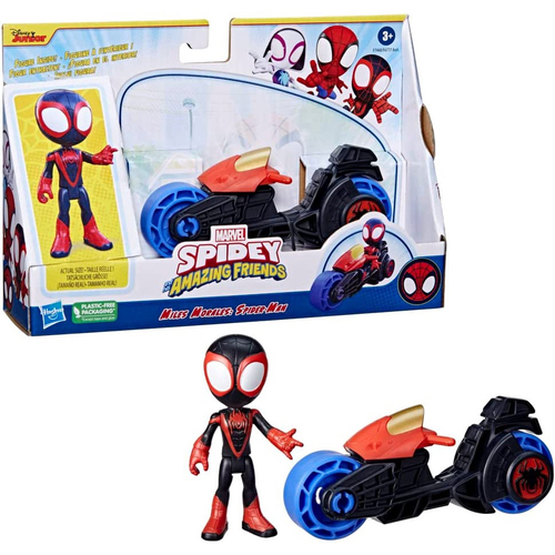 Figura E Carro Aranha Spidey Amazing Friends Hasbro - F1940