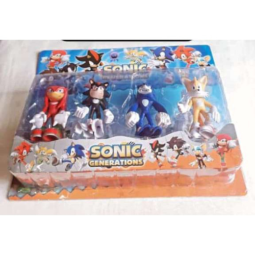 Kit Sonic Cartelado com 4 Bonecos 12 cm em Promoção na Americanas