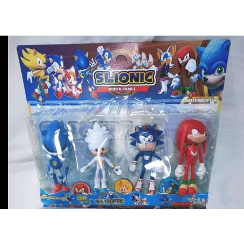 Turma do Sonic - bonecos de decoração