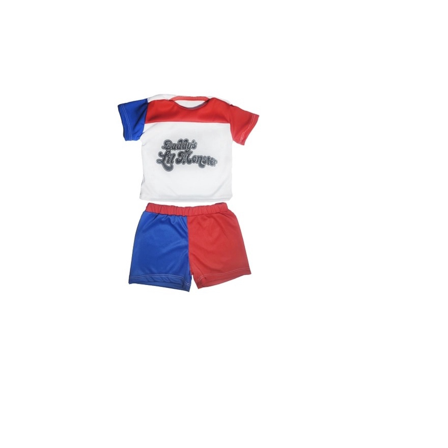 Arlequina Fantasia Roupa Infantil Festas Carnaval Completa