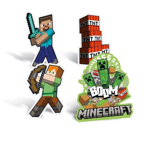 Personagens Minecraft para decoração de festas