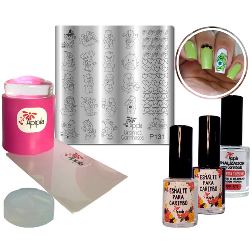 Conjunto para Pintura de Unhas - Go Glam - Carimbo de Unhas