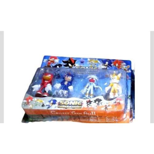 Kit 4 Bonecos Sonic 12 cm E Sua Turma do Sonic. em Promoção na Americanas