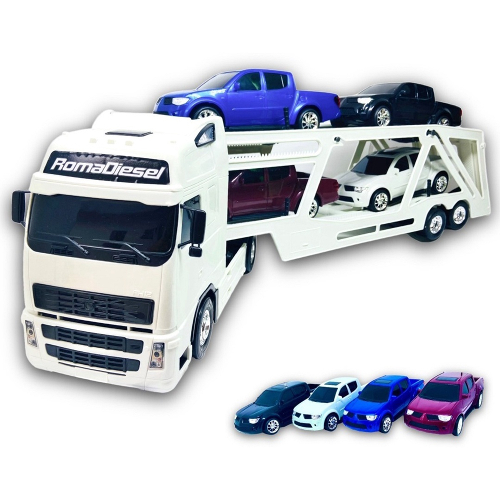 Caminhao De Brinquedo Truck Cegonha Com 4 Carrinhos Lider em Promoção na  Americanas