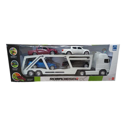 Carreta Brinquedo Cegonha Gigante Verde Fh12 Roma 80cm