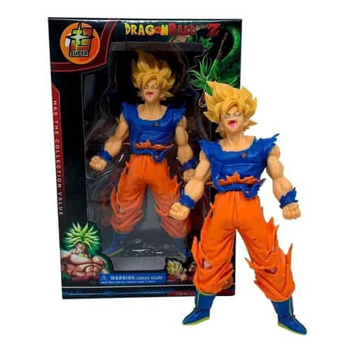 Boneco Dragon Ball Z Goku Super Sayajin 2 - 20cm Cabelo Amarelo Claro Na  Caixa Collection, Magalu Empresas