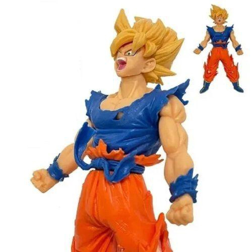 Boneco Dragon Ball Z Goku Super Sayajin 2 - 20cm Cabelo Amarelo