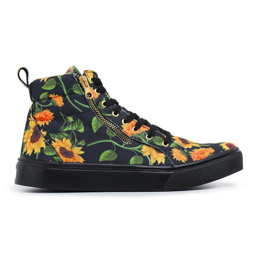 T nis Feminino Tipo All Star Confortavel e macio Girassol em