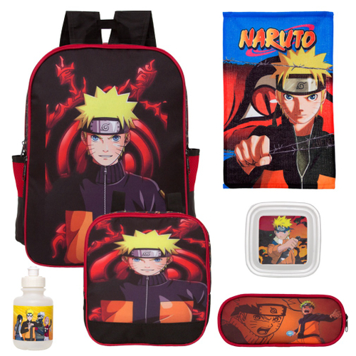 Mochila Escolar Boruto Anime Naruto Costas Juvenil + Bandana