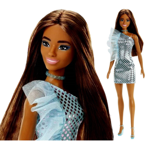 Boneca Barbie Fashionistas Morena Negra Com Prótese Na Perna Protética -  Doll Número 146 - Roupa Fashion Vestido Azul E Tênis Branco - Mattel  (GHW60) em Promoção na Americanas