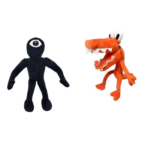 Kit Pelúcia Rainbow Friends Roblox Boneco Red e Orange