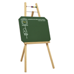Lousa Quadro com Cavalete Infantil Branco ou Verde Pedagógico Didático de Madeira Pinus