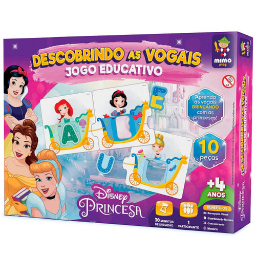 Jogos Educativos Disney Princesas - Aprenda Brincando - Vários