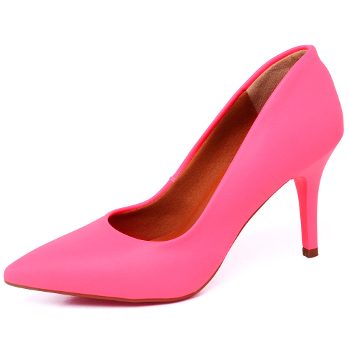 Scarpin store neon rosa