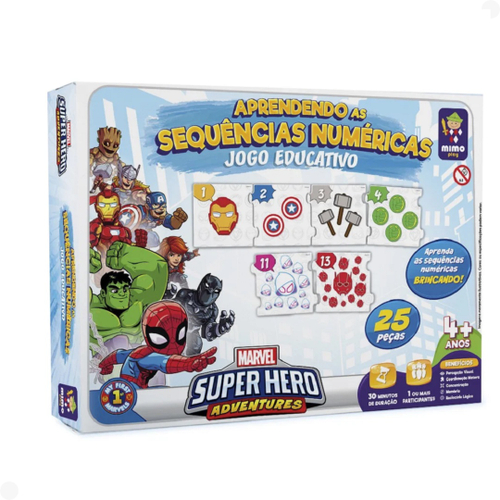 Jogo Educativo, Mimo, Marvel, Jogo do Alfabeto, Multicor