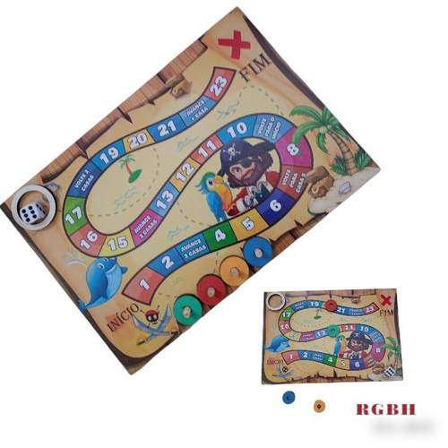 Jogo Tabuleiro Infantil Ludo Mania C/ 18 Peças Maser Toys - Feira