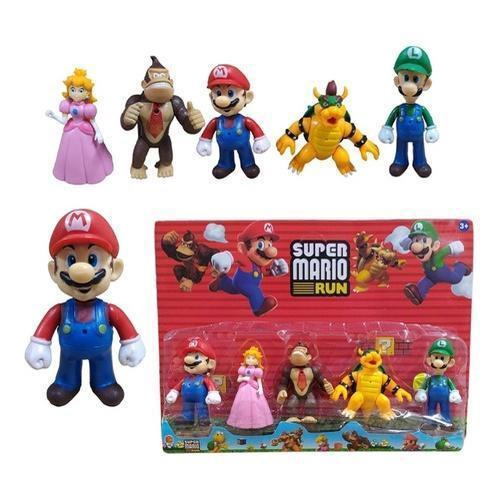 Kit C/5 Bonecos Super Mario Bros Game Brinquedos Crianças em Promoção na  Americanas