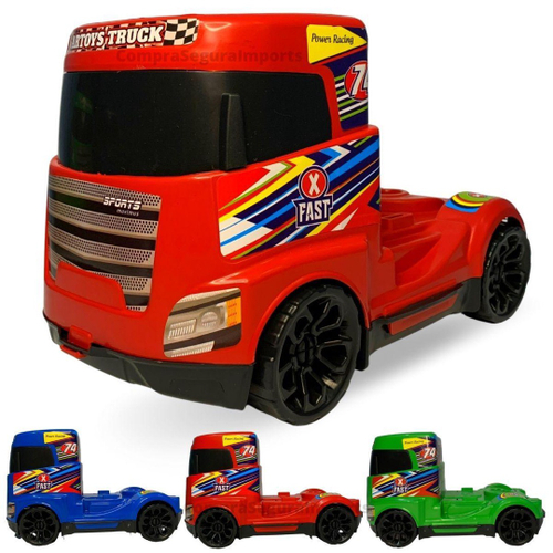 Caminhão Brinquedo Realista Carreta + 2 Carros Lindo Presente em Promoção  na Americanas