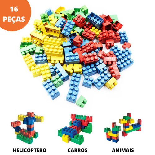 Kit infantil 1000 multiblocos kids-pecinhas criativas