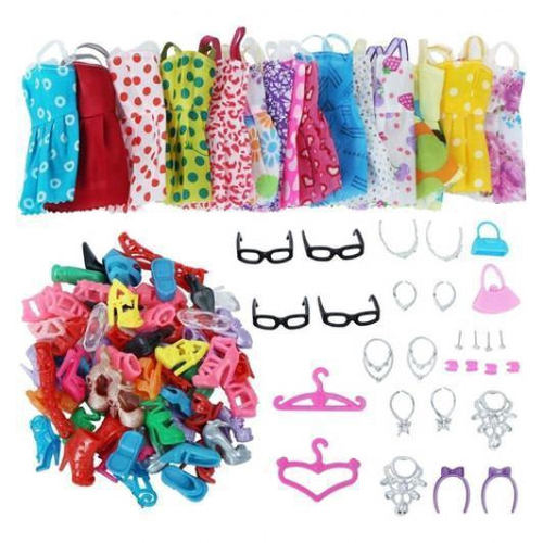 Super kit de Roupas e Acessórios para Bonecas Barbie no Shoptime