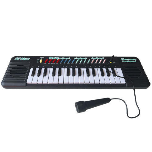 Teclado Com Microfone Piano Infantil Brinquedo Musical no Shoptime