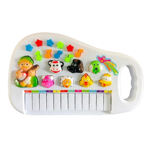 Piano Infantil Teclado Musical Som De Animais Fazendinha