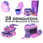 Kit Cozinha Infantil Fogão Jogo de Panela Comida Prato 20pç em Promoção na  Americanas