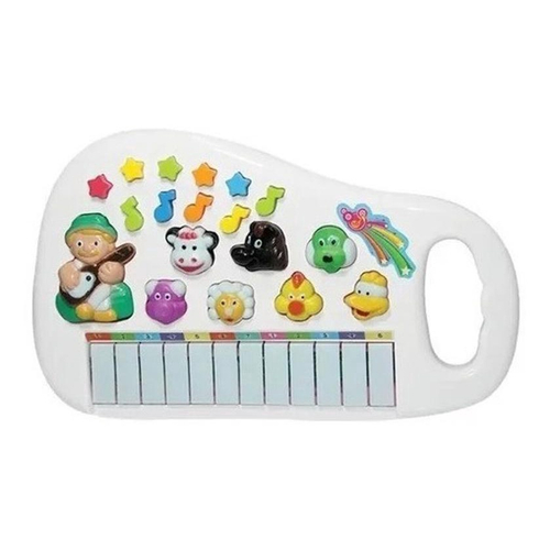 Teclado Piano Infantil Menino Menina Luz Som De Bicho Animal no Shoptime