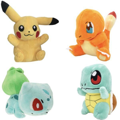 Pokémon Eevee Pelúcia 12cm Pikachu Bulbasaur Charmander no Shoptime