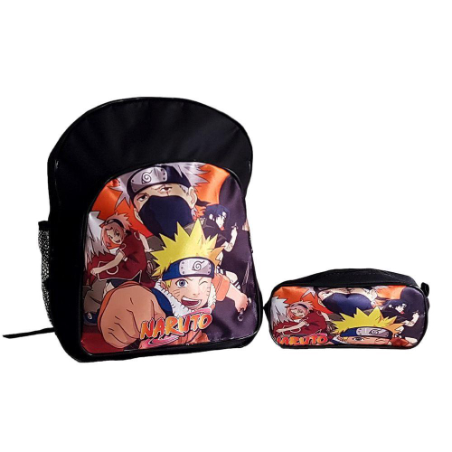 Mochila Naruto Shippuden Novidade Cor Preto Desenho do tecido