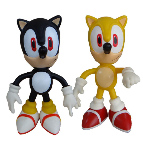 Sonic e Sonic Vermelho Collection - 2 Bonecos Grandes