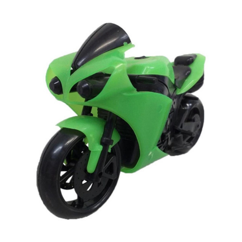 Brinquedo Moto de Corrida 1000 Branca Infantil Esportiva c/ Apoio Bs Toys  Motinha p/ Crianças Meninos Decoração Coleção