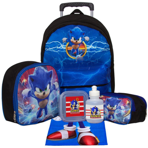 Kit Mochila de Rodinhas Infantil Sonic 2 + Boneco Pelúcia em Promoção na  Americanas