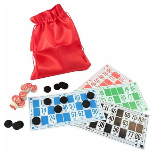 Jogo de Bingo Brinquedo Infantil com 48 Cartela e 88 bolinhas