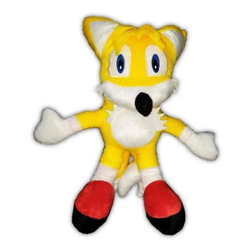 Kit 3 Boneco Pelúcia Turma Do Sonic 35 Cm Unisex Antialergic