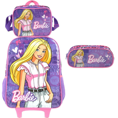 Mochila escolar Barbie A Princesa E A Pop Star Sestini no Shoptime