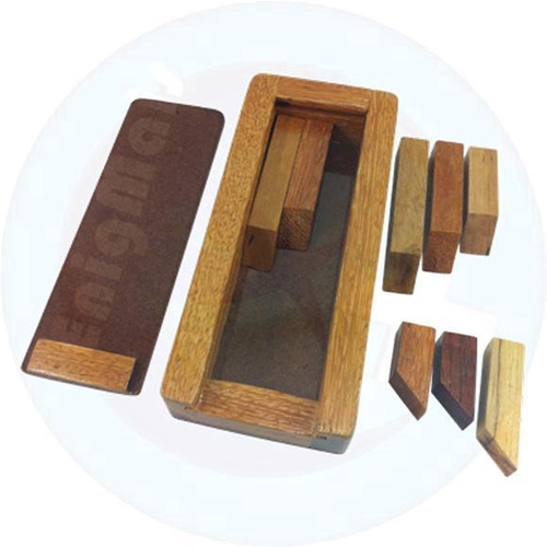 Quebra Cabeça Puzzle De Madeira Desafio Bamboo - R$ 30,00