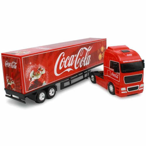 Caminhão Baú em Miniatura Coca Cola Caravana Natal