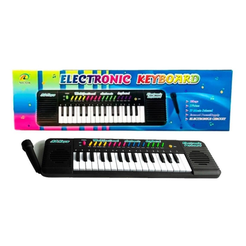 Teclado Com Microfone Piano Infantil Brinquedo Musical no Shoptime