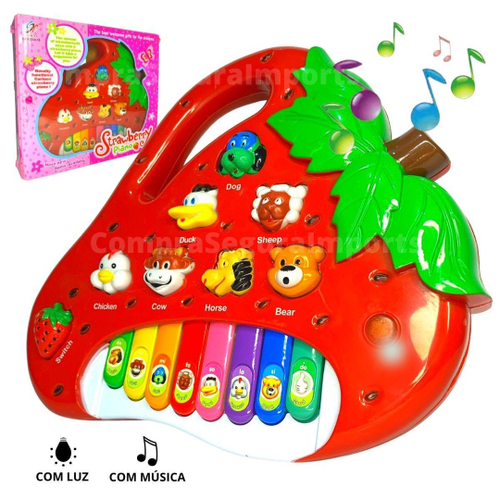 Pianinho Infantil Fun Musical E Percussão Mundo Bita