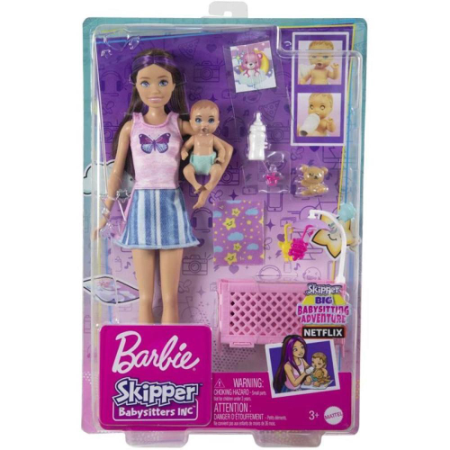 Boneca - Barbie Skipper Babysitter - Passeio no Parque (HHB68) MATTEL