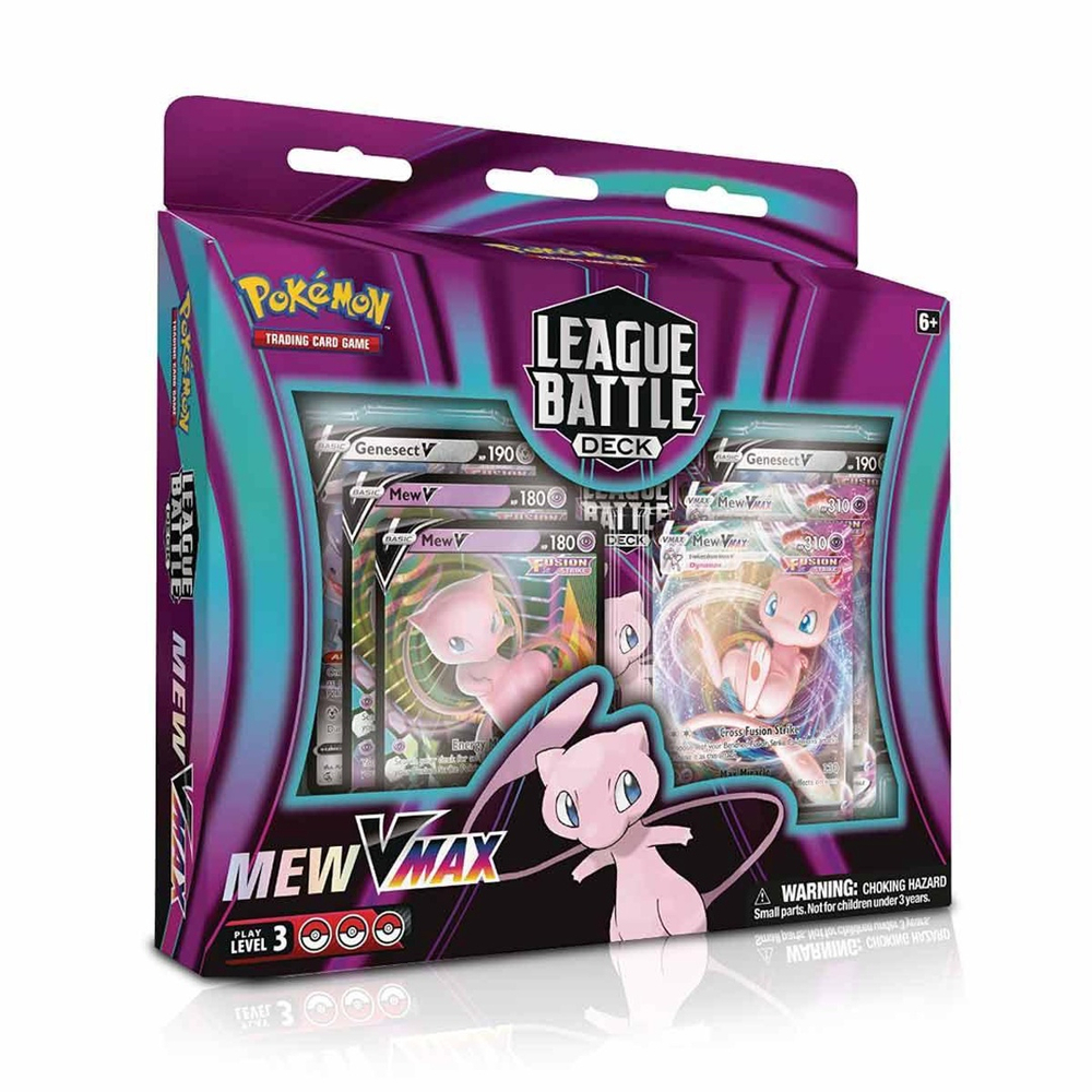 Baralho Batalha de Liga Pokémon Mew VMAX TCG Copag 