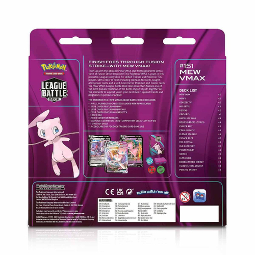 Pokémon Coleção Box de Batalha Mew VMax Batalha de Liga tcg em Promoção na  Americanas