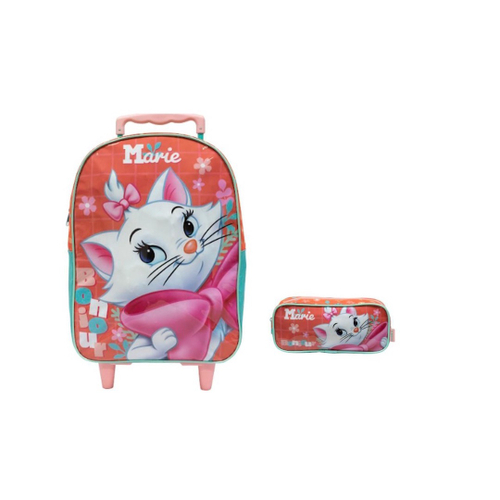 Mochila escolar infantil gata marie luxo, extra